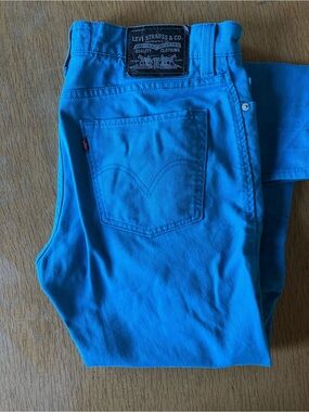 Levi's Men's Turquoise Slim Jeans